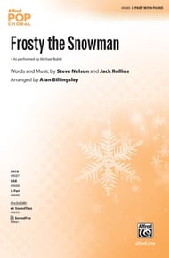 Frosty the Snowman Two-Part choral sheet music cover Thumbnail